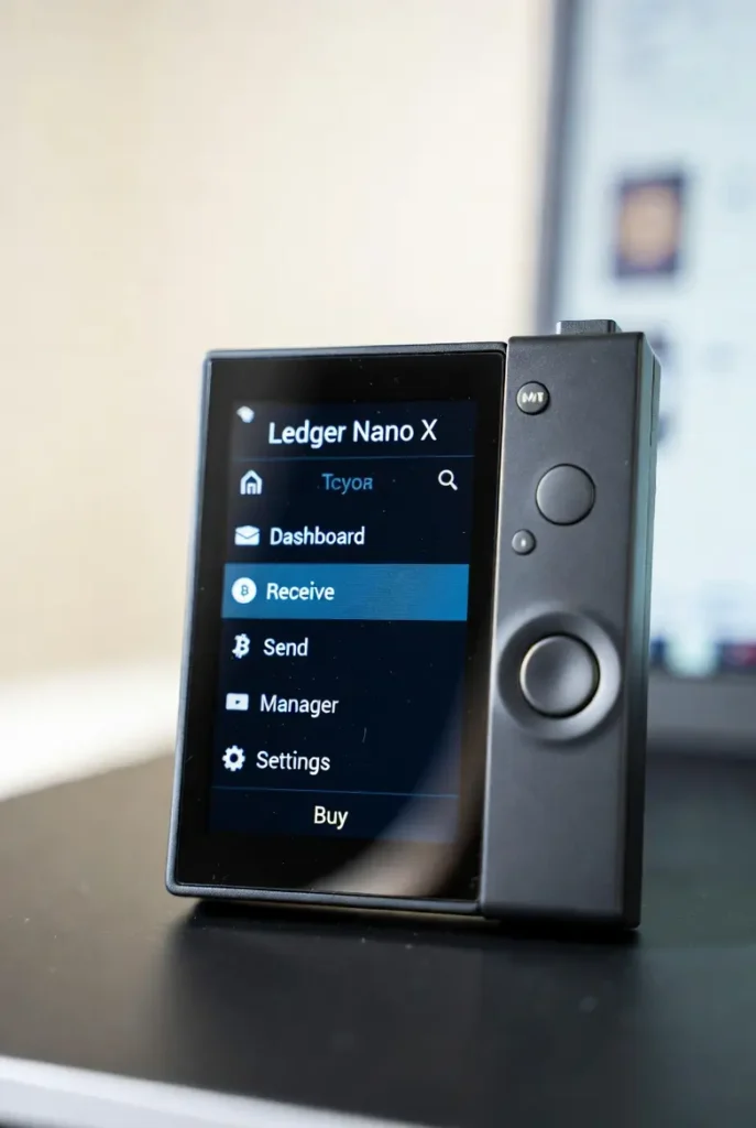 Ledger Nano X hardware wallet device for secure offline crypto storage
