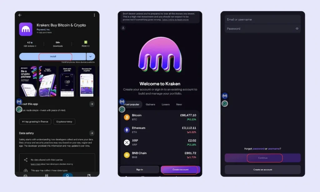 Kraken Mobile App